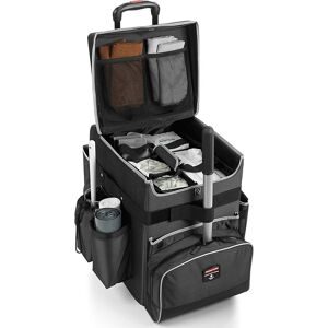 RUBBERMAID, Reinigungswagen Rubbermaid® Quick Cart Medium, Aussentaschen, Reissverschlusstasche & Innenfächer, Teleskopgriff, bis 18 kg, wasser-/ölresistent, Teflon®