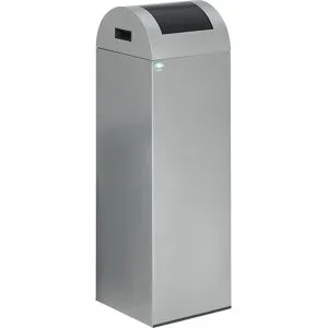 VAR, Selbstlöschende Wertstoff-Abfallsammler 85R, silber/anthrazit