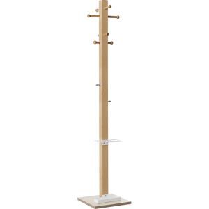Paperflow, Paperflow freistehender Garderobenständer Holz easyCloth 350 x 350 x 1780mm Weiss