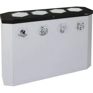 stumpf®, stumpf® Abfallbehälter, Sixco 4 swing, lichtgrau