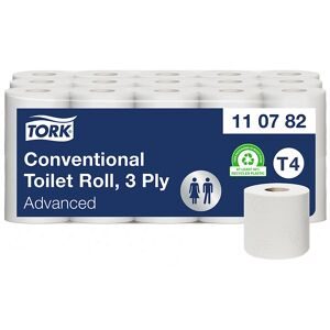 Tork, Tork Advanced Recycled Toilettenpapier T4 3-lagig 110782 30 Rollen à 250 Blatt