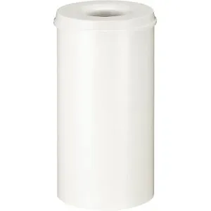 undefined, Abfallsammler 50 L, selbstlöschend, Korpus weiss/Deckel weiss