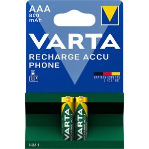 VARTA, VARTA Batterie Akku Phone 58398101402 T398, AAA/HR03, 2 St&uuml;ck
