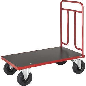 KONGAMEK, Plattformwagen KM731, LxBxH 1200 x 700 x 1000 mm, 2 Lenkrollen mit Stopp, 2 Bockrollen Kongamek