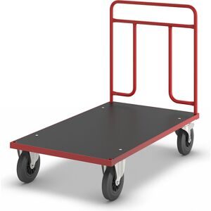 Plattformwagen KM731, LxBxH 1200 x 700 x 1000 mm, 2 Lenkrollen mit Stopp, 2 Bockrollen Kongamek