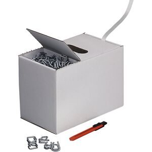 bawepa, Umreifungsband-Set aus PET, verleimt, 13 mm x 250 lfm., inkl. Metallschnallen, weiss