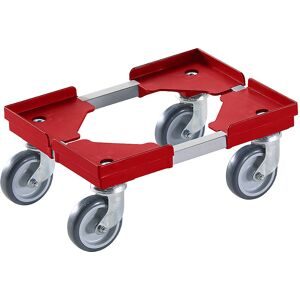 kaiserkraft, kaiserkraft Profi-Fahrgestell, Hybrid, für Euroformat 400 x 300 mm, rot