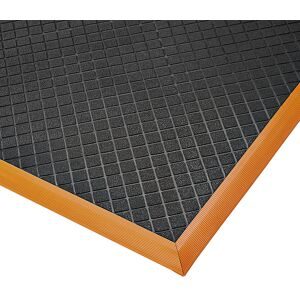NoTrax, NoTrax Anti-Ermüdungsmatte Safety Stance Solid?, BxL 970 x 3.150 mm, schwarz/orange