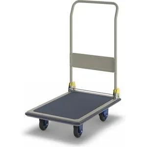 Plattformwagen, klappbarer Schiebebügel, LxB 920 x 610 mm PRESTAR