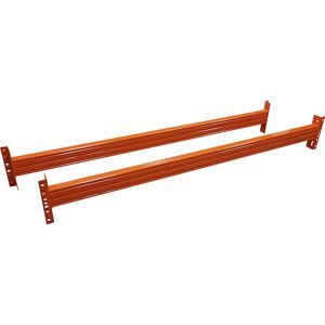 SCHULTE Lagertechnik, Schulte Lagertechnik Holmpaar EGN-DUO, Stärke 1,5 mm, T 50 x H 120 mm, Feldweite 2700 mm, Traglast 3072 kg/Holmpaar, orange