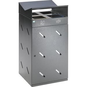 VAR, VAR-Wertstoffsammelstation, 4-fach, antiksilber