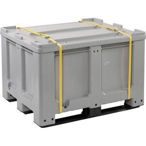 CEMO, Akku-PE-Lager- und Transportbehälter, Modell L, Füllgewicht 400 kg, BxTxH 1200 x 1000 x 760 mm CEMO