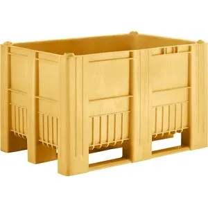 kaiserkraft Palettenbox, Volumen 470 l, gelb