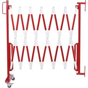 Scherengitter, Wandhalterung, 2 Rollen, rot / weiß, Länge max. 3600 mm CrashStop