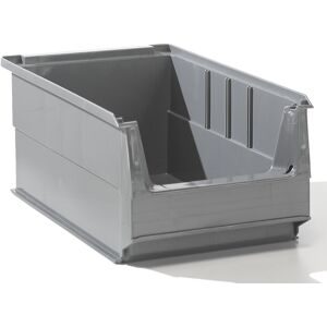 kaiserkraft, kaiserkraft Sichtlagerkasten aus PE-Regenerat, LxBxH 350 x 205 x 145 mm, grau, VE 14 Stk