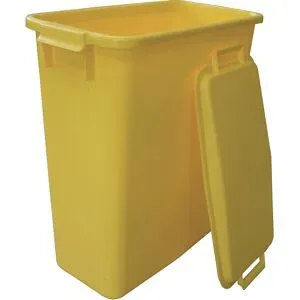 GRAF, Abfallbehälter ohne Deckel, 60 Liter, gelb