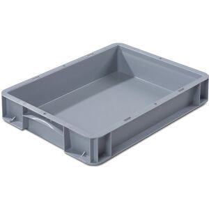 kaiserkraft Euronorm-Behälter, LxB 400 x 300 mm, Wände und Boden geschlossen, Höhe 70 mm