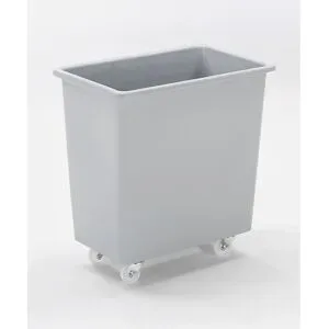 undefined, Rechteckbehälter, Kunststoff, fahrbar, 135 l, grau