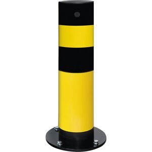 Poller, zum Aufdübeln, Höhe 665 mm, gelb beschichtet Black Bull