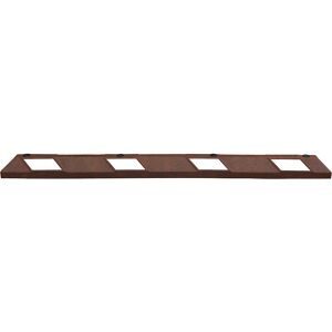 MORAVIA, MORAVIA Radstopp Park-AID®, rotbraun mit weissen Reflexstreifen, Breite 1.800 mm
