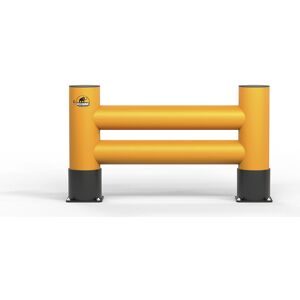 Regalendschutz, Doppelplanke, H 600 mm, L 1200 mm Ampere Rack Mammut