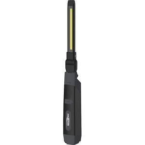 ANSMANN, LED-Werkstattleuchte Ansmann IL500R, 500 lm (Hauptleuchte), 130 lm (Knopfleuchte), bis zu 12 h, IP20, IK07, B 43 × T 33 x H 320 mm, schwarz