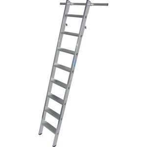 KRAUSE, KRAUSE Regalleiter, Aluminium, mit 2 Paar Einhängehaken/Aufbewahrungshaken, 8 Stufen