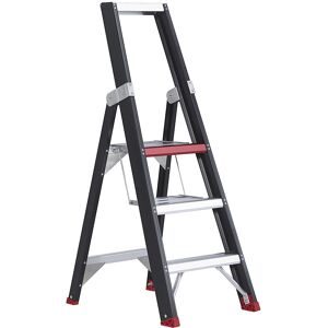 ALTREX, Stufenstehleiter Professional Topline, einseitig, Aluminium, 3 Stufen, schwarz
