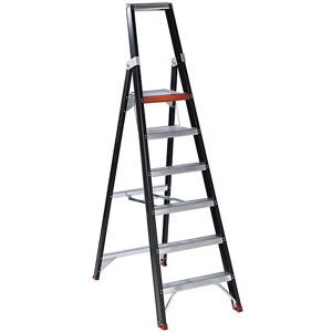 ALTREX, Stufenstehleiter Professional Topline, einseitig, Aluminium, 6 Stufen, schwarz