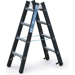 ZARGES, ZARGES Eloxierte Stehleiter, 2-seitig begehbar, Standhöhe 0,50 m