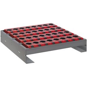 Werkzeughalter für Schublade, BxTxH 588 x 596 x 82 - 162 mm, 32 Halter LISTA