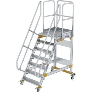 MUNK, Munk Plattformtreppe fahrbar 60° Stufenbreite 800 mm 7 Stufen