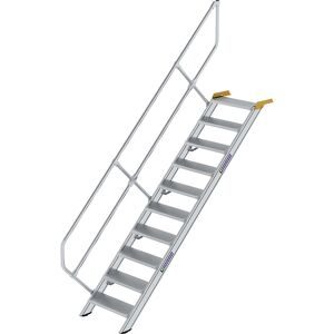 Industrietreppe, Alu-Stufen, Stufenbreite 600 mm, 10 Stufen MUNK