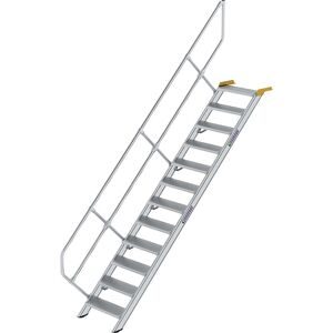 Industrietreppe, Alu-Stufen, Stufenbreite 800 mm, 12 Stufen MUNK