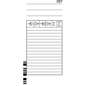 Bürk Mobatime, BÜRK Stempelkarte, kodiert, für Zeiterfassungsgerät K675/K975, 200 Stück