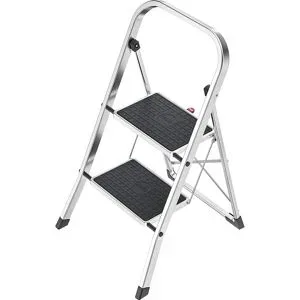 Hailo, Hailo K70 4392-801 Aluminium Klapptritt klappbar Arbeitshöhe (max.): 2.25 m Silber, Schwarz 3.3 kg