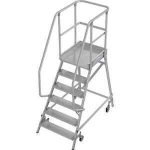 KRAUSE, KRAUSE® STABILO Podesttreppe, 1-seitig, verfahrbar, Standhöhe 1,45 m