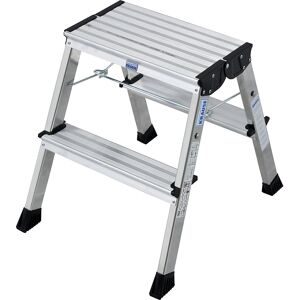 KRAUSE, Krause 130037 130037 Aluminium Doppel-Klapptritt klappbar Arbeitshöhe (max.): 2.45 m Silber 1.7 kg