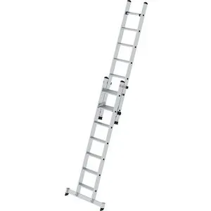 MUNK Günzburger Steigtechnik, MUNK Günzburger Steigtechnik 040660 Aluminium Stufen-Schiebeleiter Arbeitshöhe (max.): 500 cm 16.4 kg