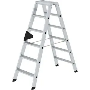 MUNK, Stufen-Stehleiter beidseitig begehbar 2x6 Stufen