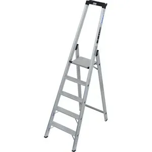 Schwerlast-Stehleiter, einseitig begehbar, bis 225 kg, 5 Stufen inkl. Plattform KRAUSE