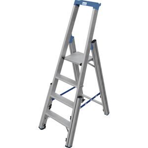 Treppen-Stufenstehleiter, mit Niveauausgleich, einseitig begehbar, 4 Stufen KRAUSE