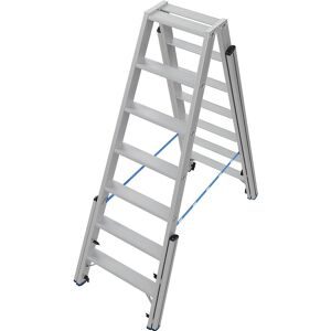 KRAUSE, KRAUSE® STABILO Teleskopleiter mit Stufen, beidseitig begehbar, 2 x 7 Stufen