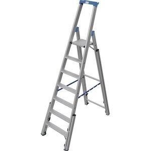 Treppen-Stufenstehleiter, mit Niveauausgleich, einseitig begehbar, 7 Stufen KRAUSE