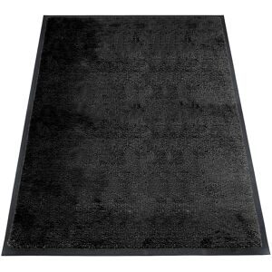 miltex, Schmutzfangmatte miltex Eazycare Style, eckig, antistatisch, UV-beständig, waschbar, High-Twist-Nylon & Niltrilgummi, 800 x 1200 mm, tiefschwarz