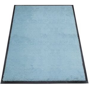 miltex, Schmutzfangmatte miltex Eazycare Style, eckig, antistatisch, UV-beständig, waschbar, High-Twist-Nylon & Niltrilgummi, 800 x 1200 mm, pastellblau