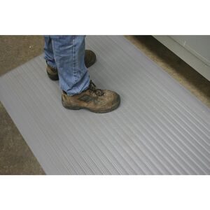 COBA, COBA Anti-Ermüdungsmatte Orthomat® Ribbed, 1-lagig, grau, BxL 900 x 1.500 mm
