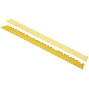 NoTrax, Kantenleiste, Stecksystem für NoTrax Schweisser-Arbeitsplätze, männlich, BxL 910 x 52 mm, gelb