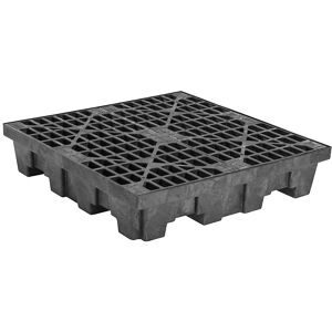 PE-Auffangwanne aus PE-Regenerat, Wanne für 4 x 200 l Fässer, großes Volumen, Auffangvolumen 276 l Justrite