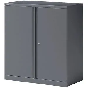 Bisley, BISLEY Flügeltürenschrank Essentials, 2 OH, Breite 914 mm, anthrazit